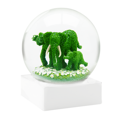 Elephant Topiary Snow Globe