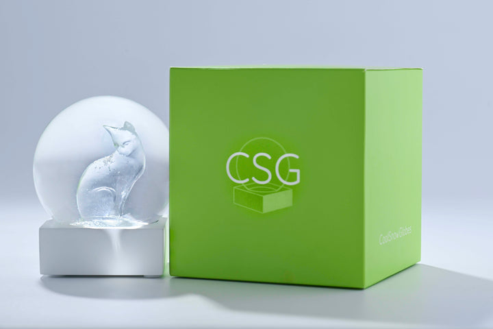 CSG 'Crystal' Cat Snow Globe – CoolSnowGlobes