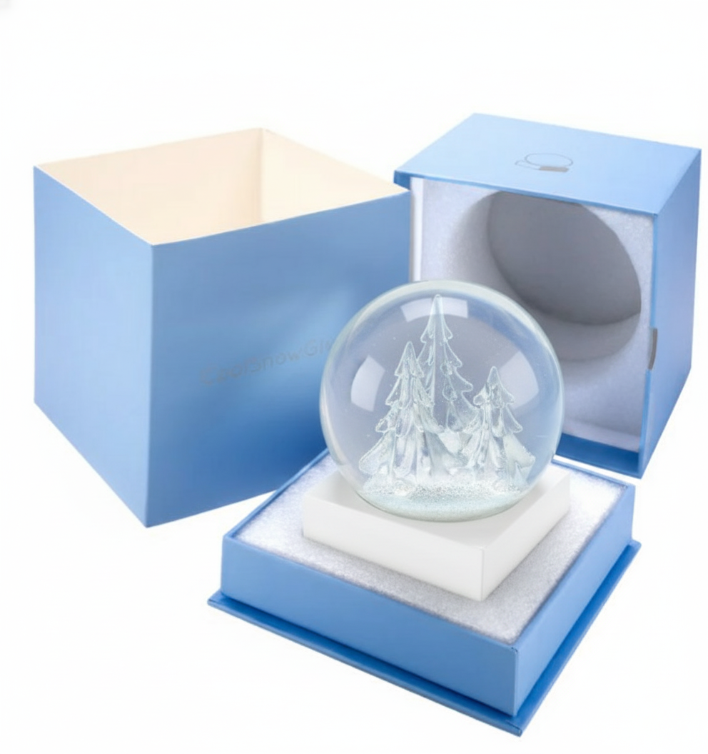 "Crystal" Trees Snow Globe
