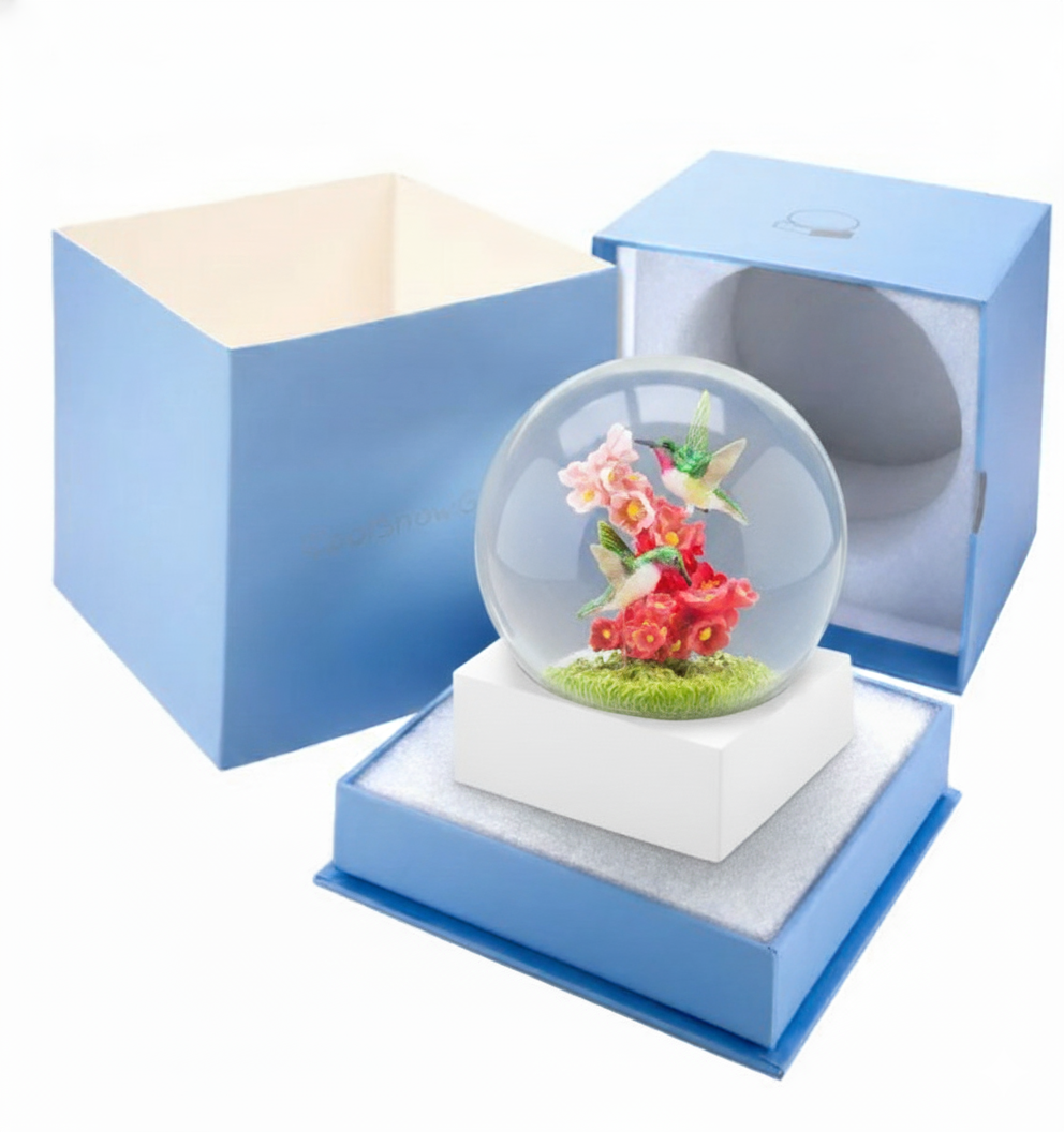 Hummingbird Snow Globe