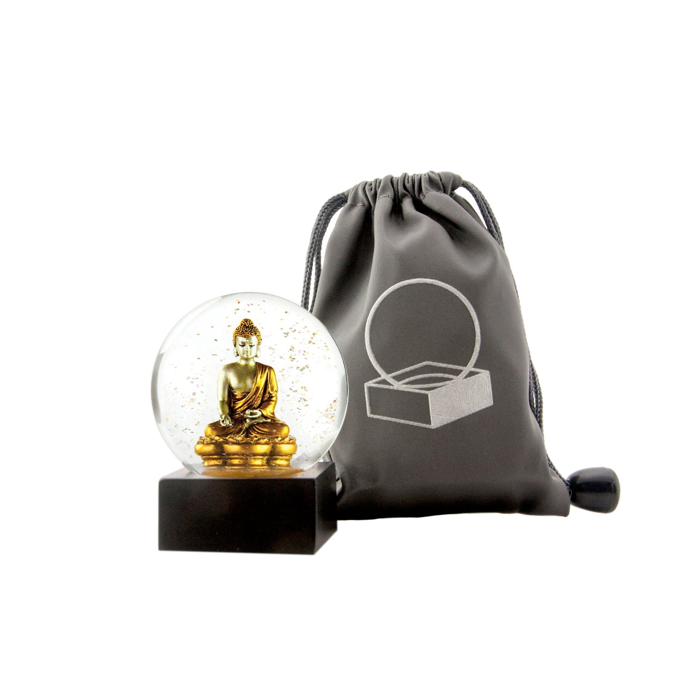 Buddha To-Go Gold Snow Globe (Sold in Sets of 12)