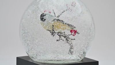Chickadee Snow Globe