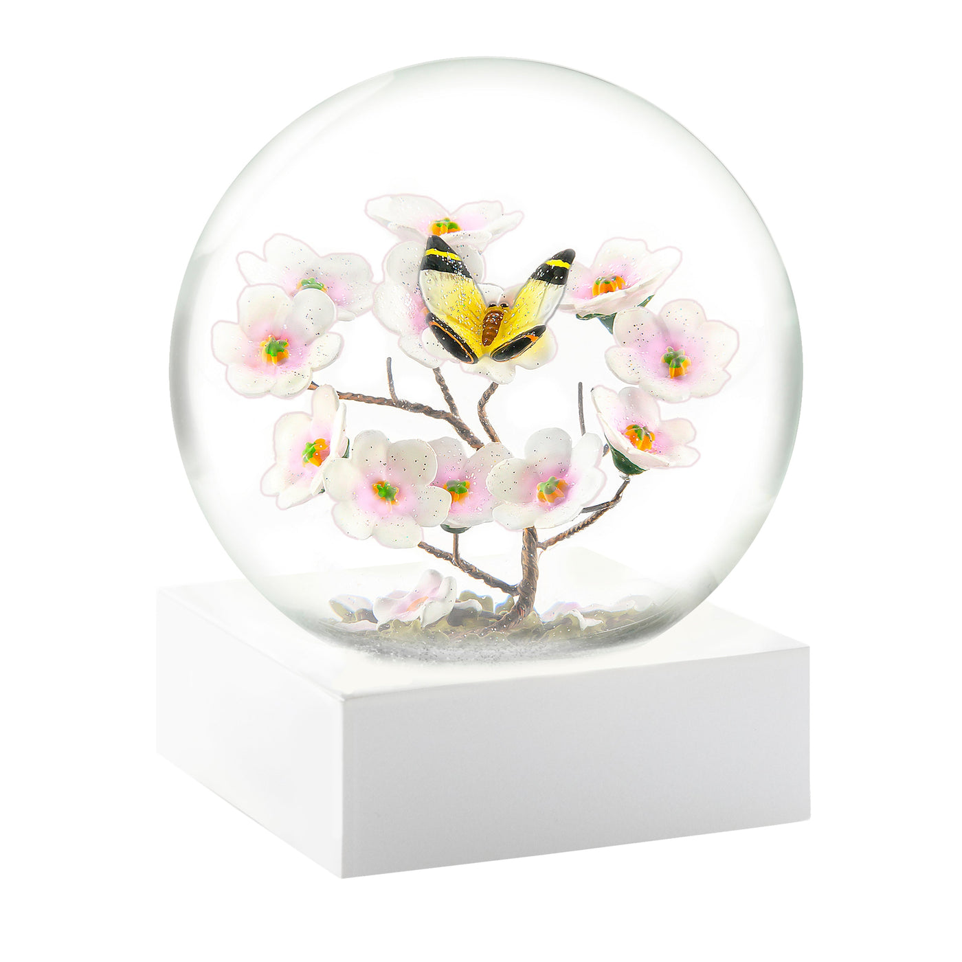 CoolSnowGlobes Butterfly on Branch Snow Globe
