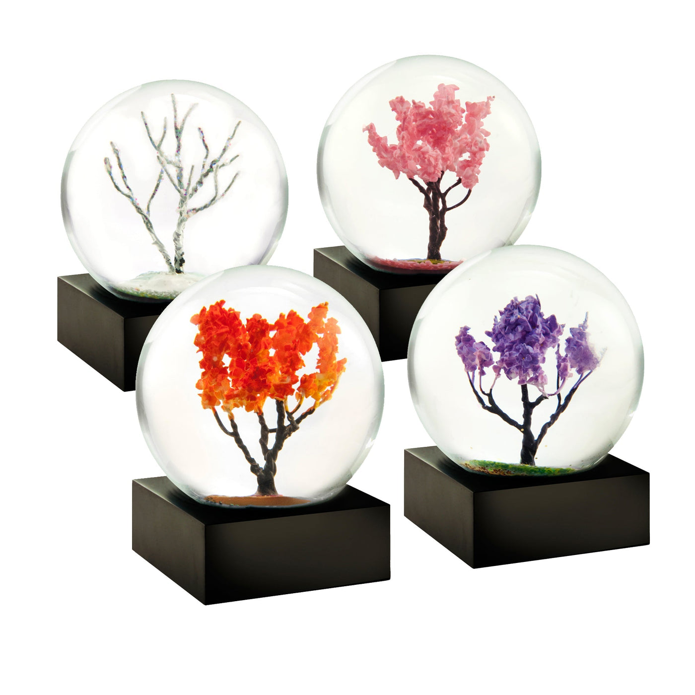 CoolSnowGlobes Mini Seasons Set of Four Snow Globes